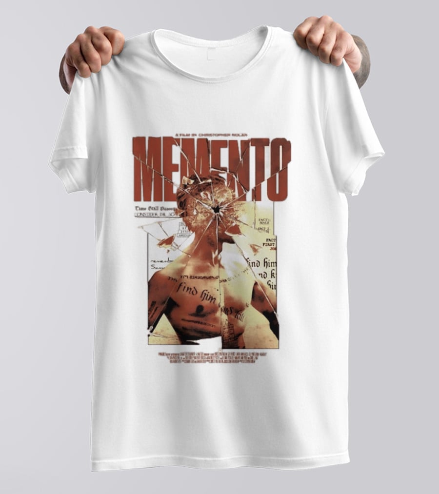 Memento Christopher Nolan Guy Pearce Crime Thriller T-Shirt