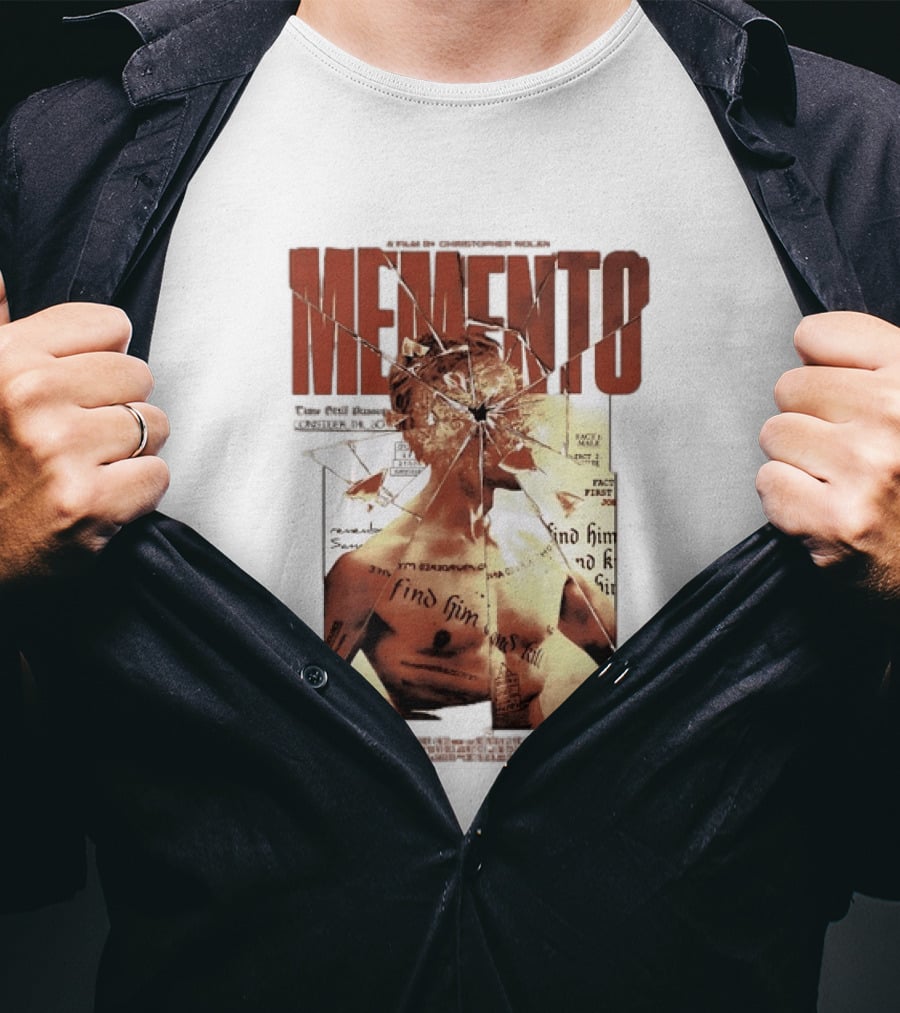 Memento Christopher Nolan Guy Pearce Crime Thriller T-Shirt