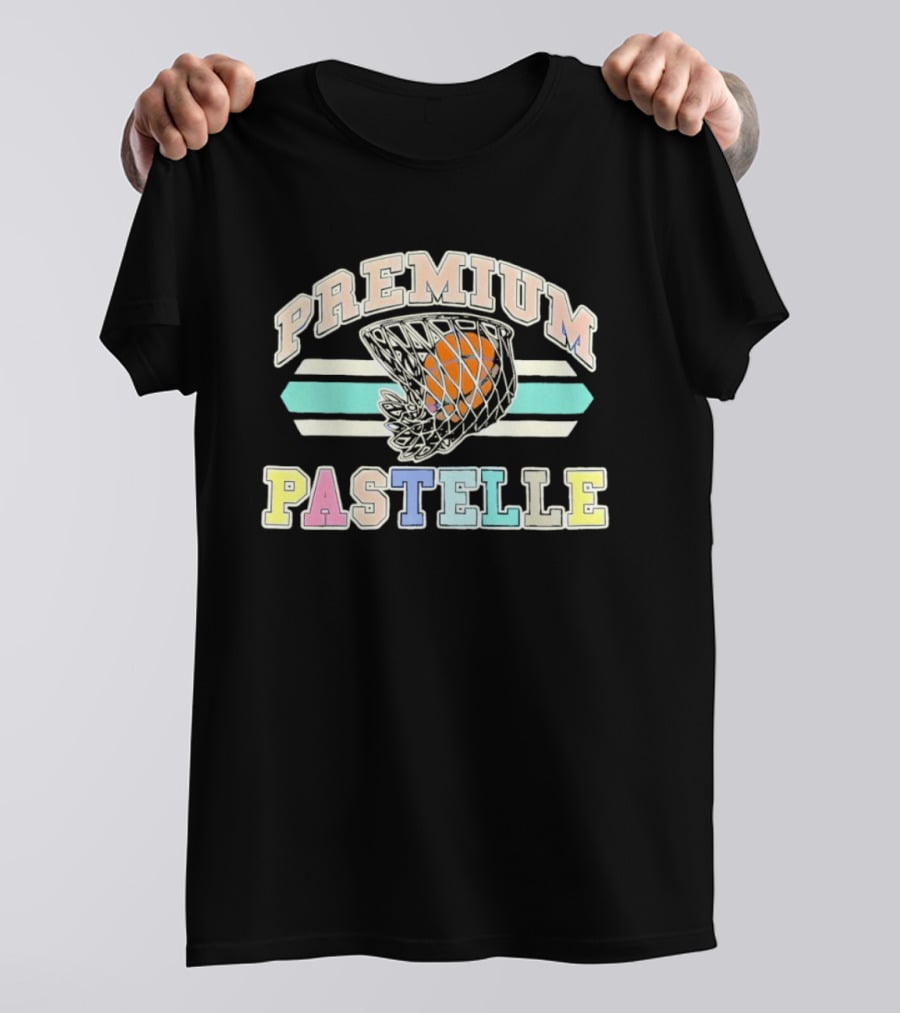 PREMIUM PASTELLE Basketball Hoops Pastel T-Shirt