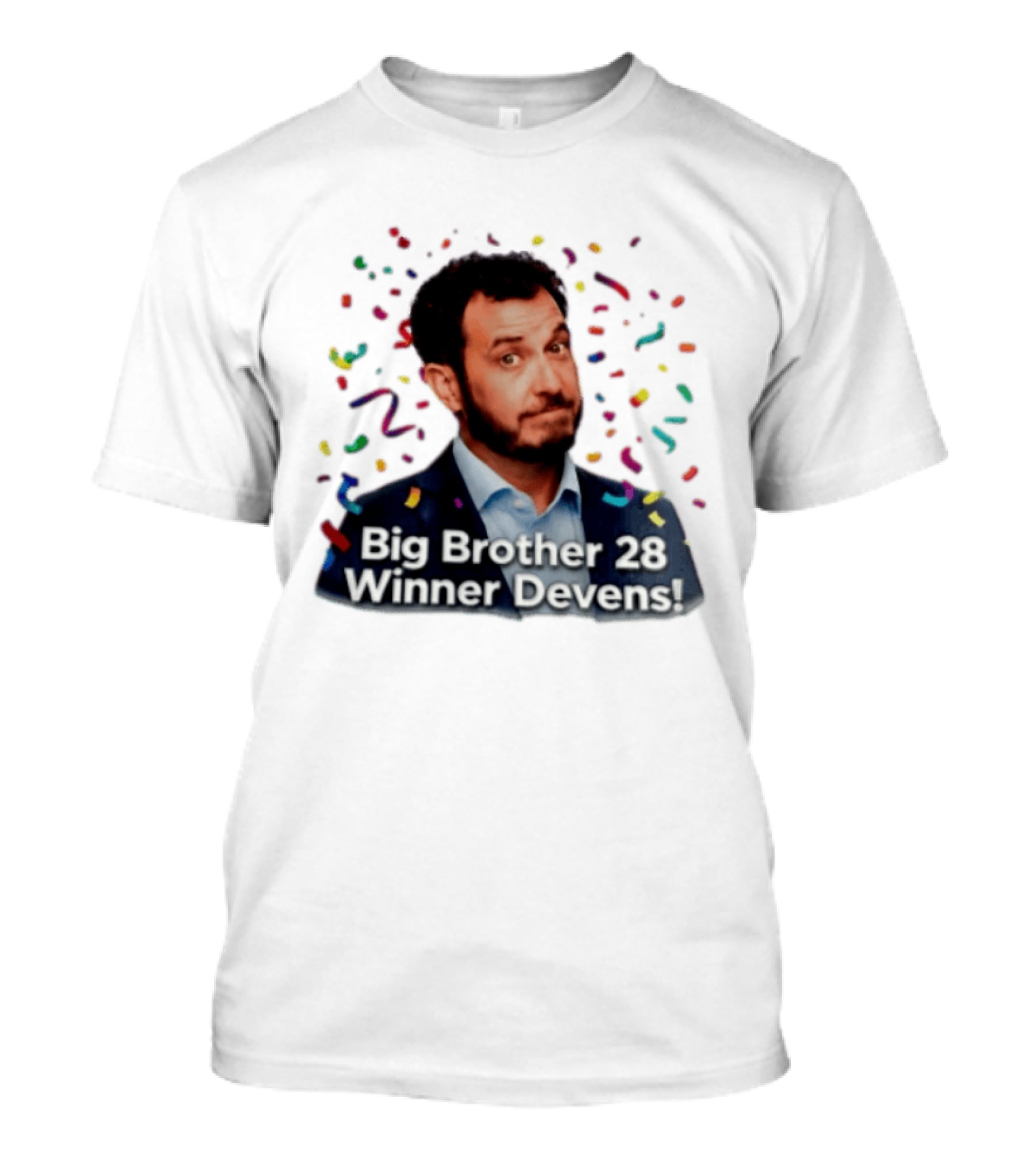 Big Brother 28 Winner Devens Celebration Confetti T-Shirt