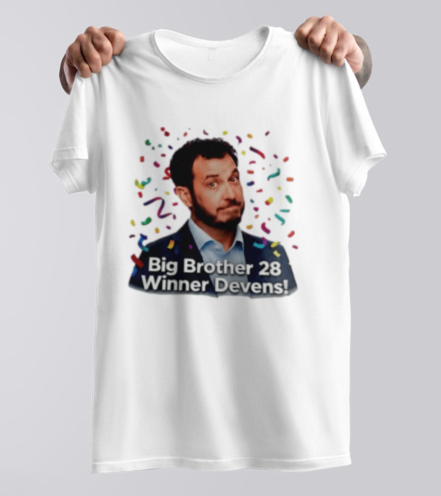 Big Brother 28 Winner Devens Celebration Confetti T-Shirt