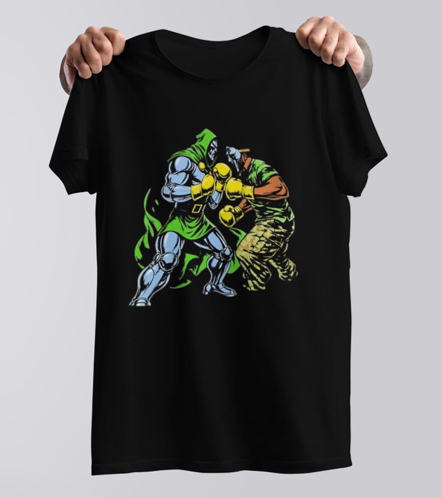 Doctor Doom Vs MF DOOM Marvel Boxing Match Showdown T-Shirt