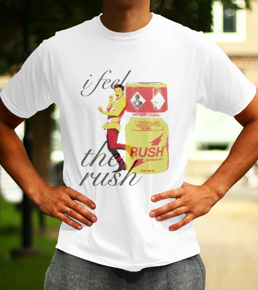 I Feel The Rush Leather Cleaner Chris Colfer T-Shirt