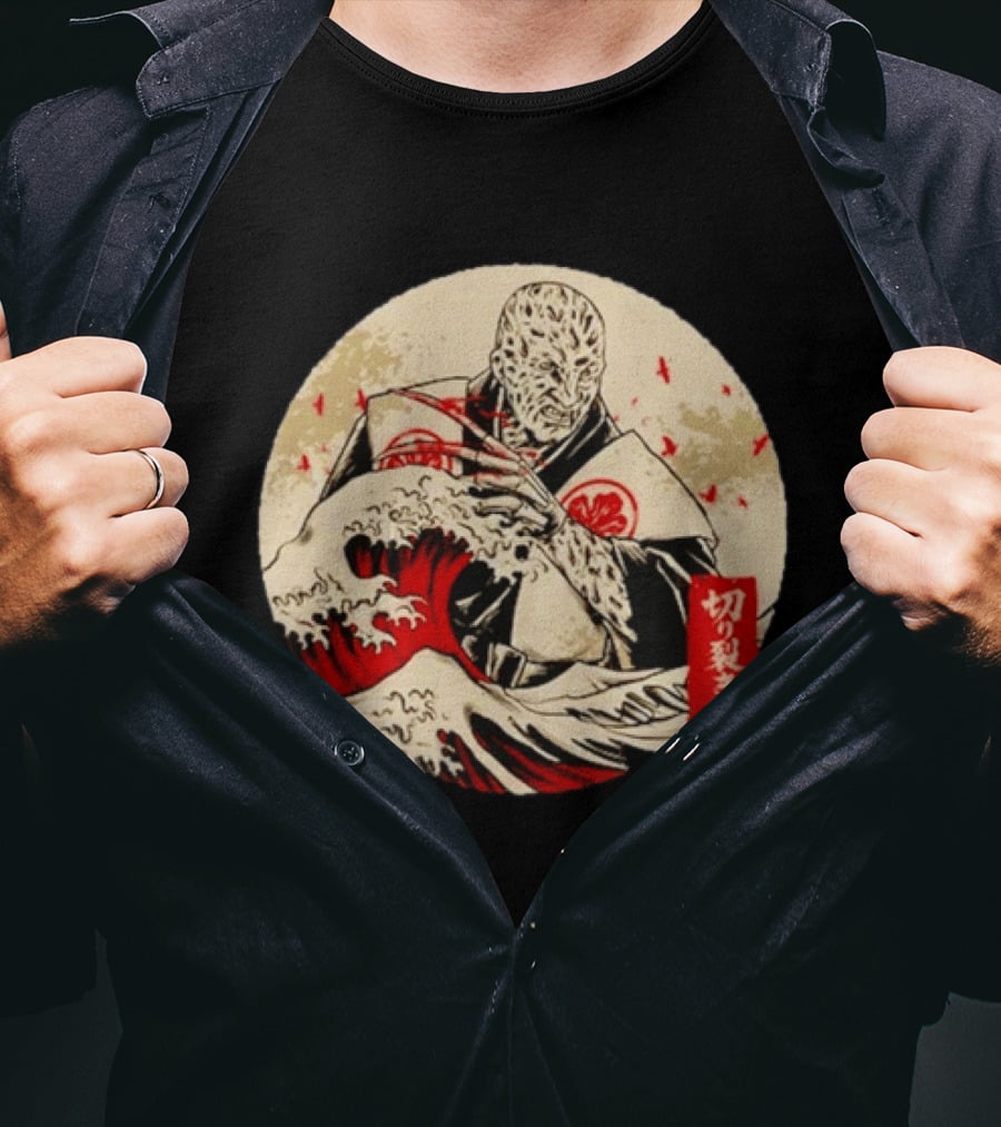 Freddy Krueger A Nightmare On Elm Street Japanese The Nightmare Samurai Ukiyo E T-Shirt