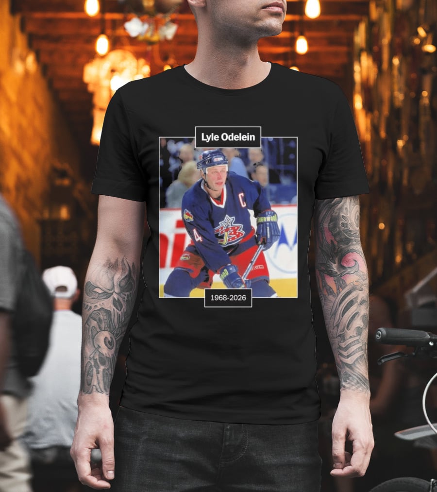 Lyle Odelein Hockey Player 1968 2026 Memorial T-Shirt