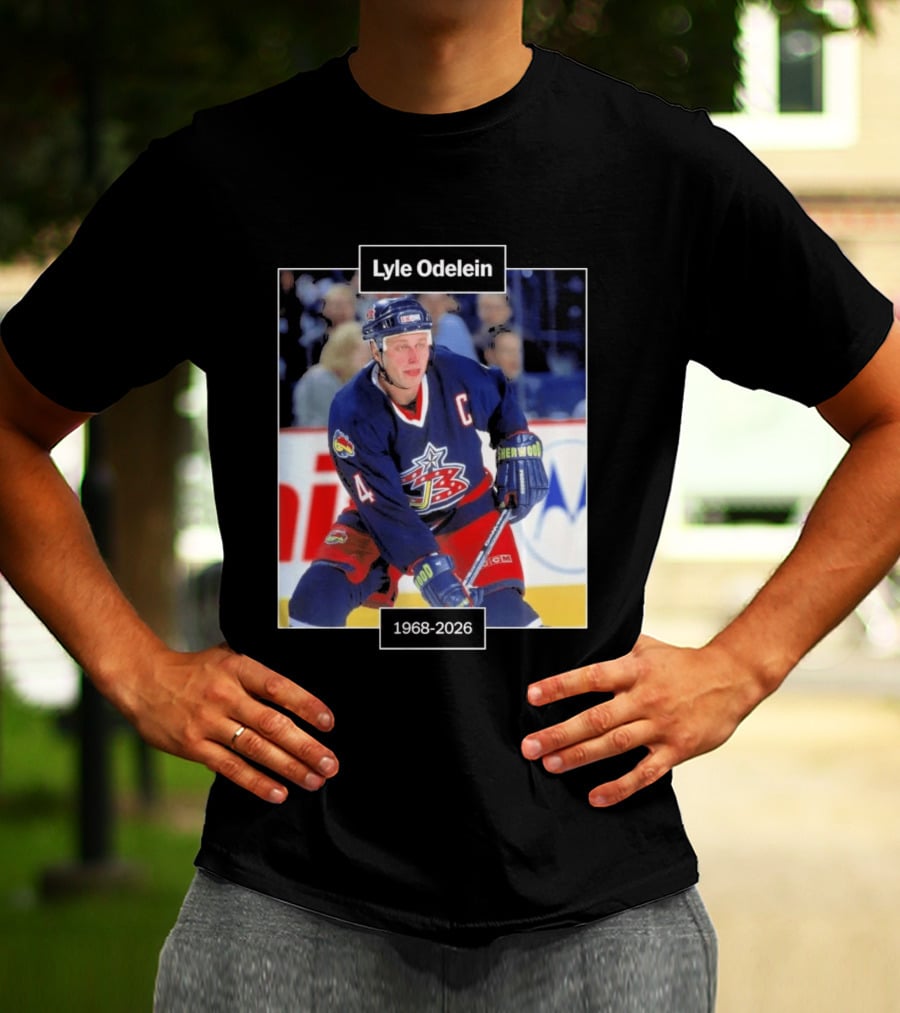 Lyle Odelein Hockey Player 1968 2026 Memorial T-Shirt