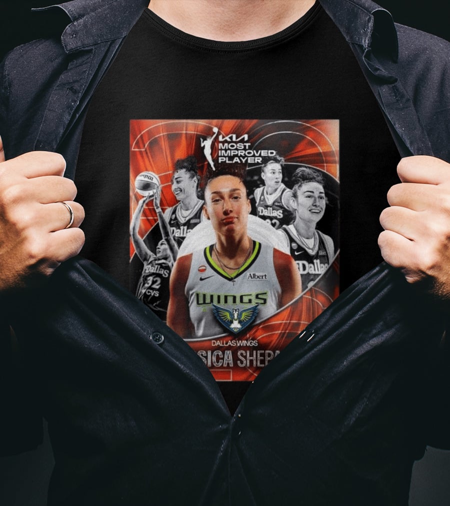 WNBA Most Improved Player 2023 Dallas Wings Jessica Shepard T-Shirt
