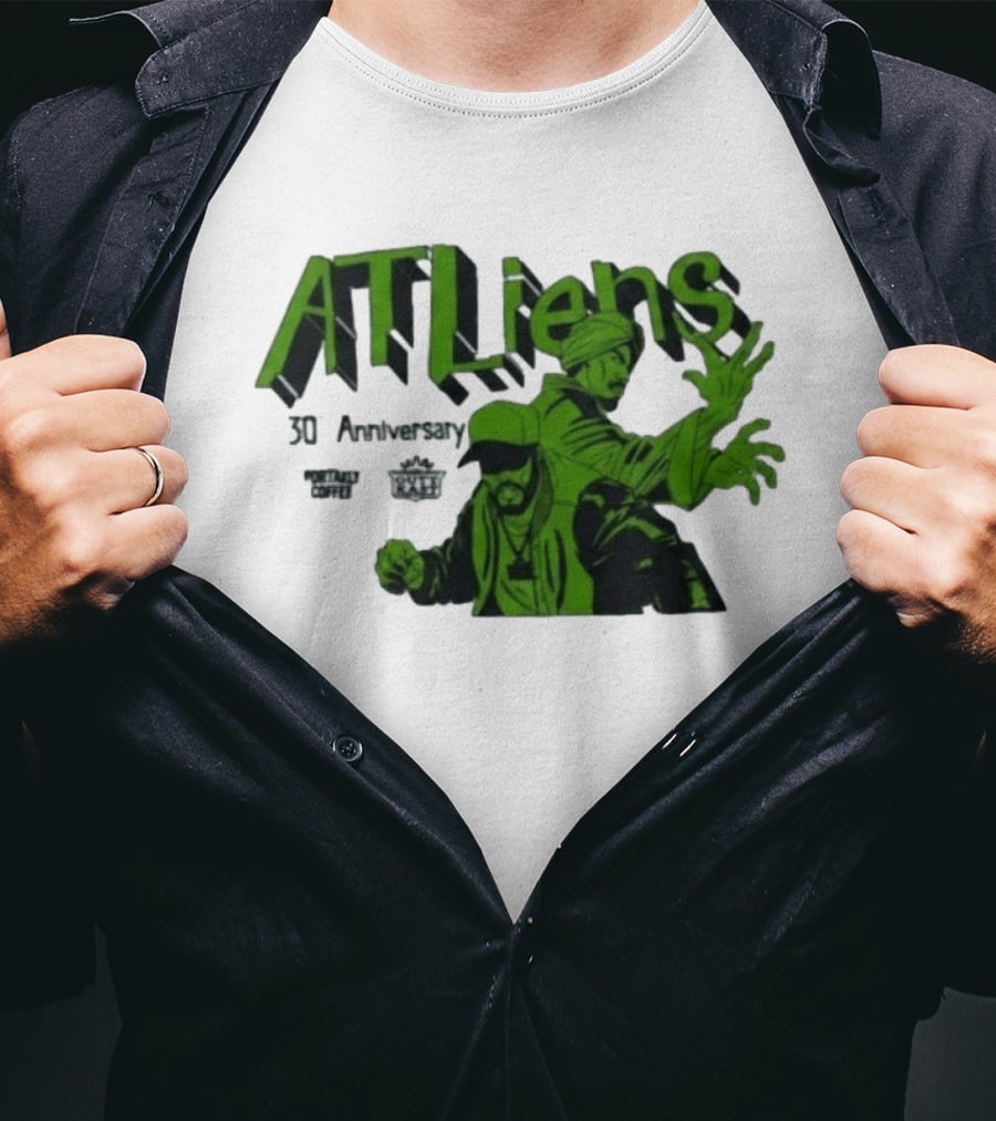 Outkast ATLiens 30th Anniversary Portaely Coffee Hip Hop Legends 90s Rap T-Shirt