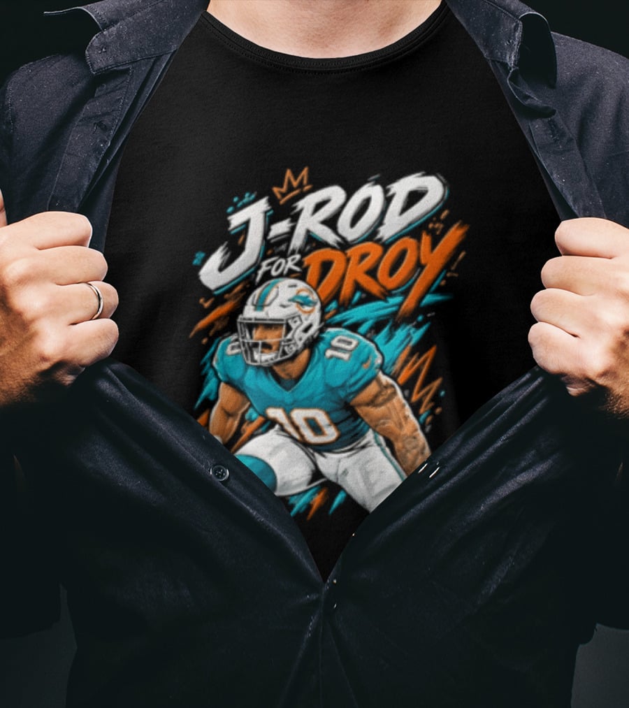 Miami Dolphins J Rod Droy Tyreek Hill Fan T-Shirt