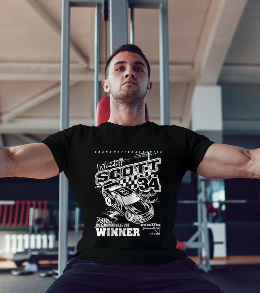Wendell Scott 34 Grand National Series Winner Speedway Park Jacksonville FL T-Shirt