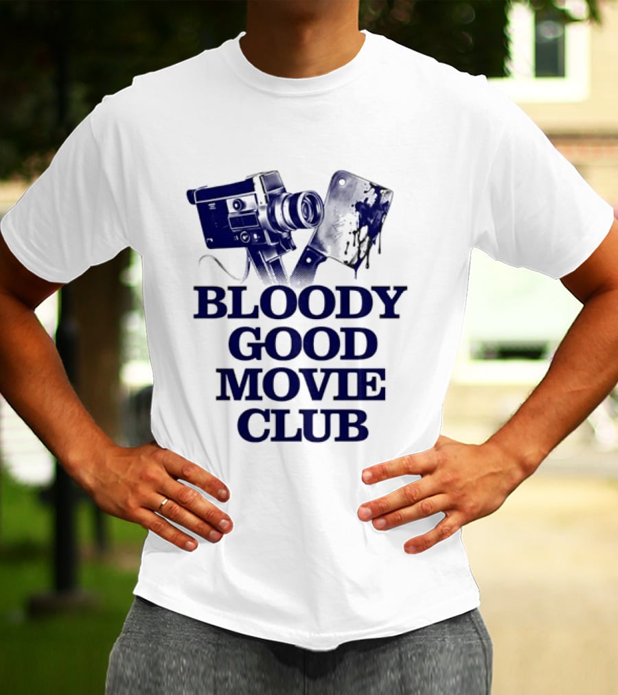 Bloody Good Movie Club Vintage Camera Aesthetic T-Shirt