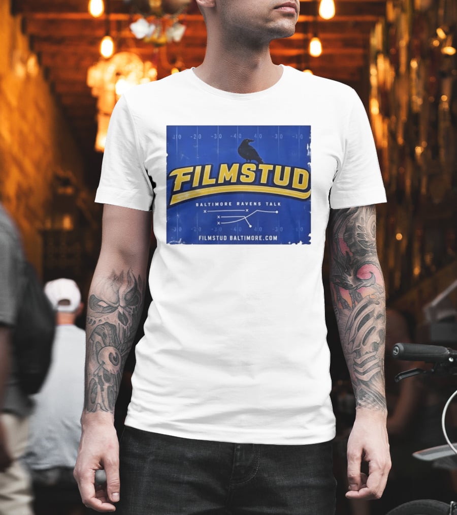 Filmstud Baltimore Ravens Talk Football FilmstudBaltimore.com T-Shirt