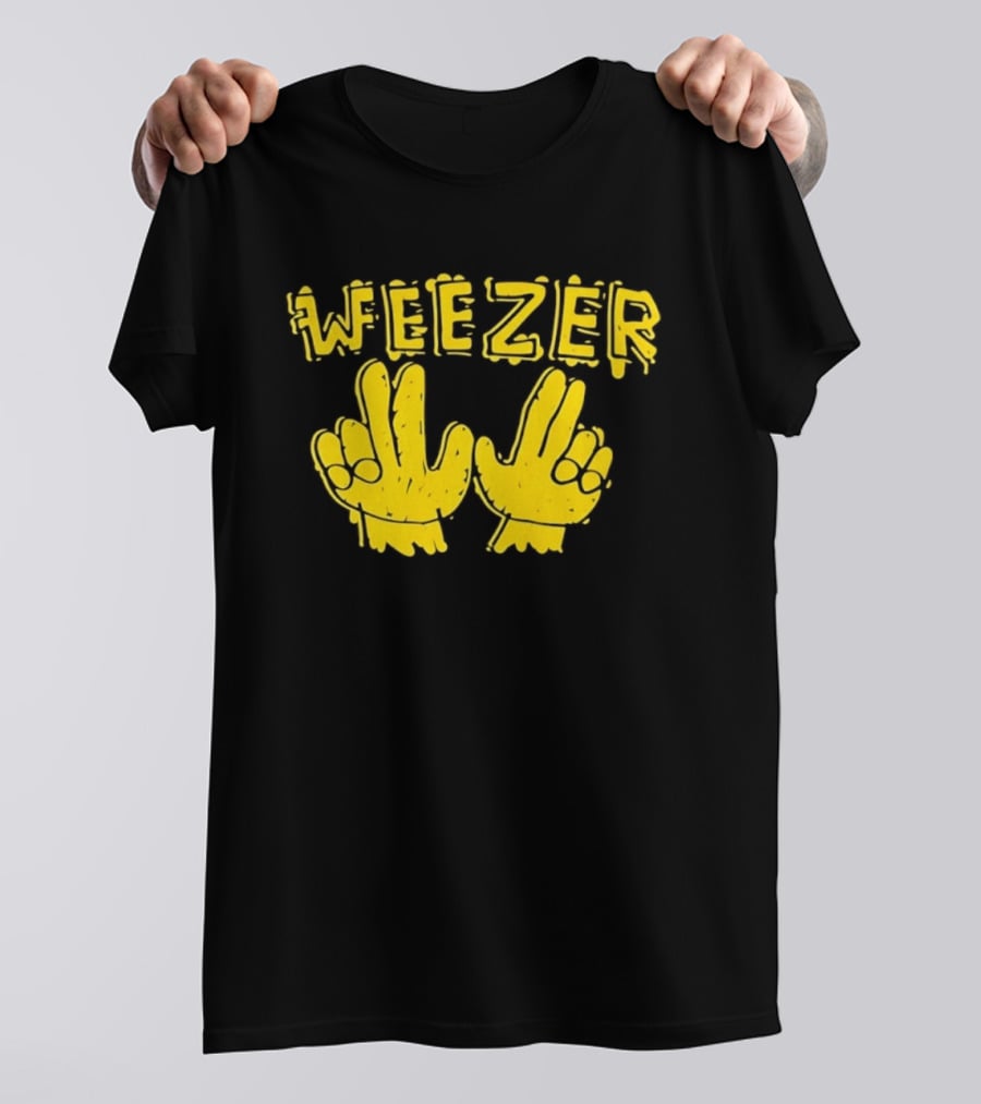 Weezer Hand Sign Alternative Rock T-Shirt