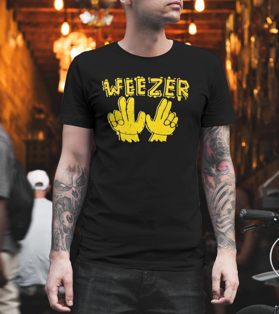 Weezer Hand Sign Alternative Rock T-Shirt