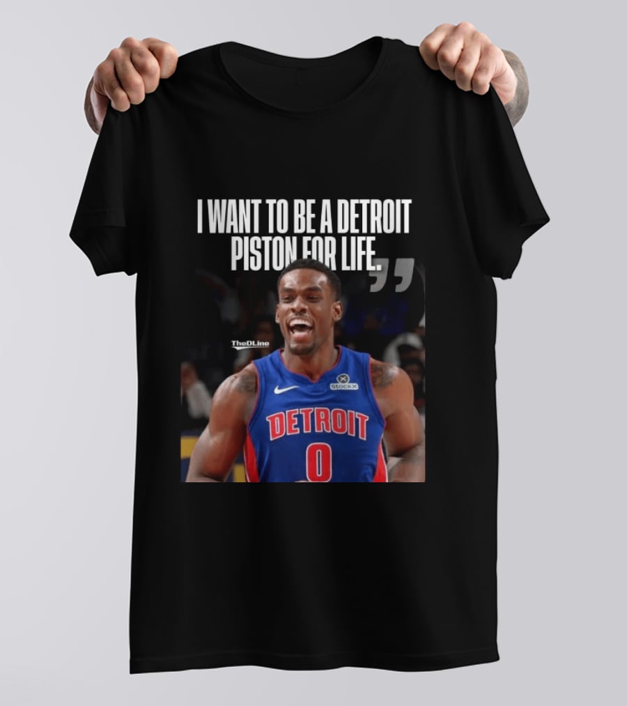 I Want To Be A Detroit Piston For Life Jalen Duren Detroit Basketball T-Shirt