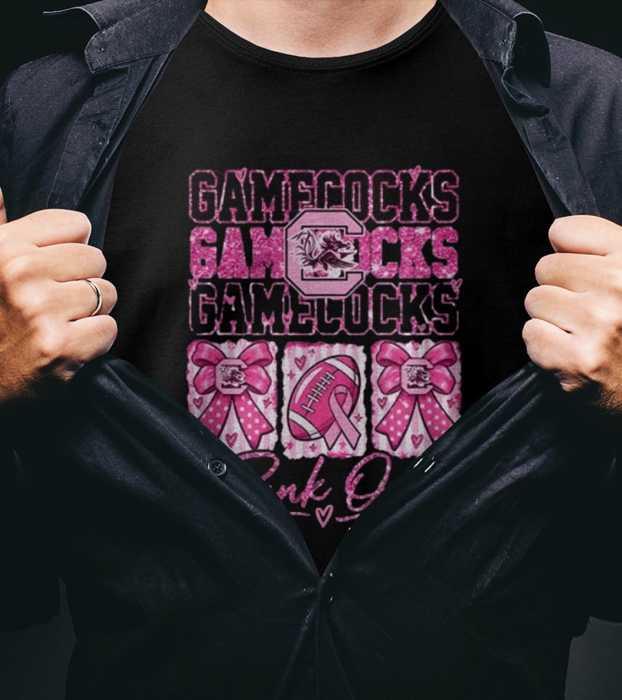 South Carolina Gamecocks Breast Cancer Awareness Pink Out Game Day T-Shirt