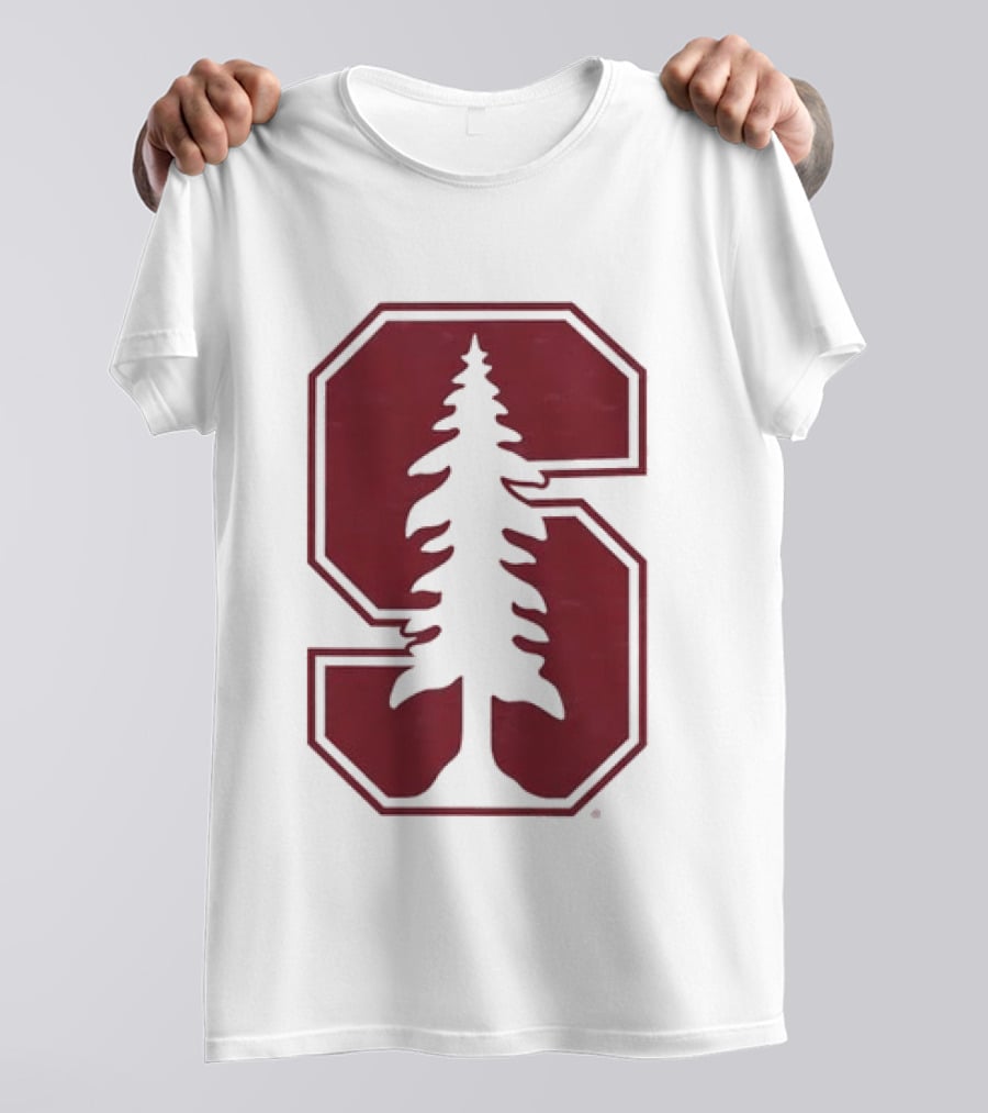 Stanford University Cardinal Block S Tree Logo NCAA T-Shirt
