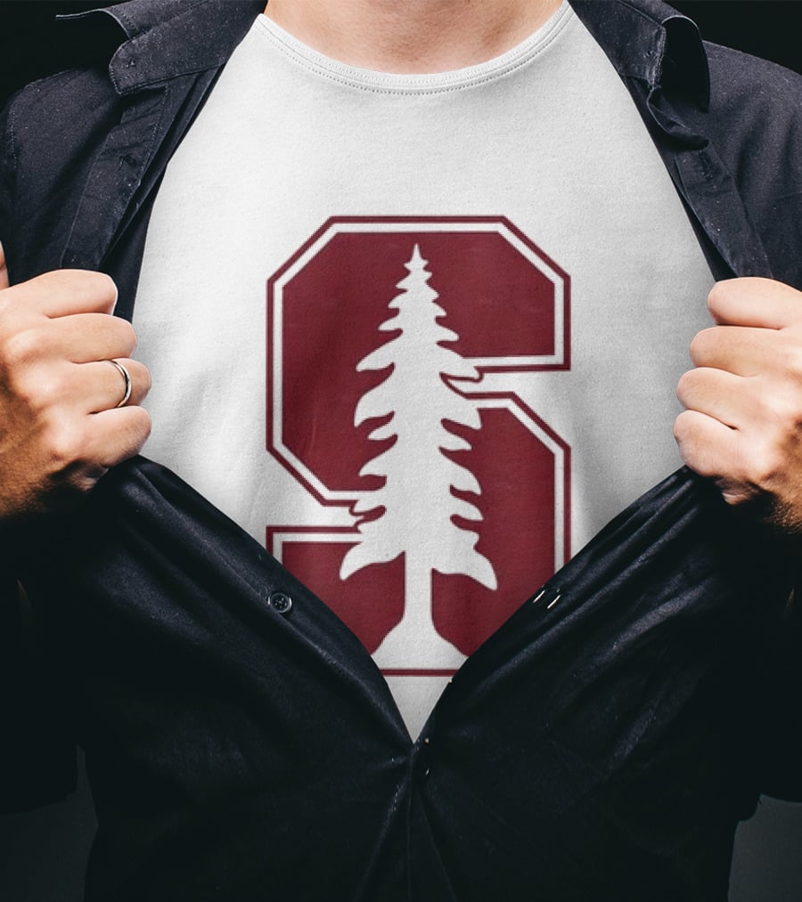 Stanford University Cardinal Block S Tree Logo NCAA T-Shirt