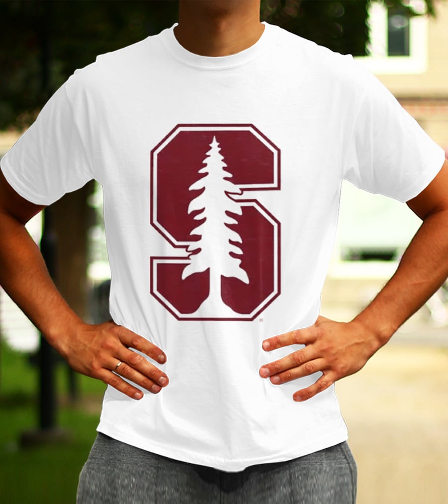 Stanford University Cardinal Block S Tree Logo NCAA T-Shirt