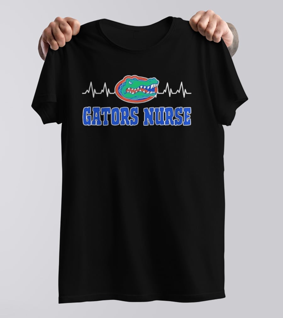 Gators Nurse Heartbeat Florida Medical College Sports T-Shirt