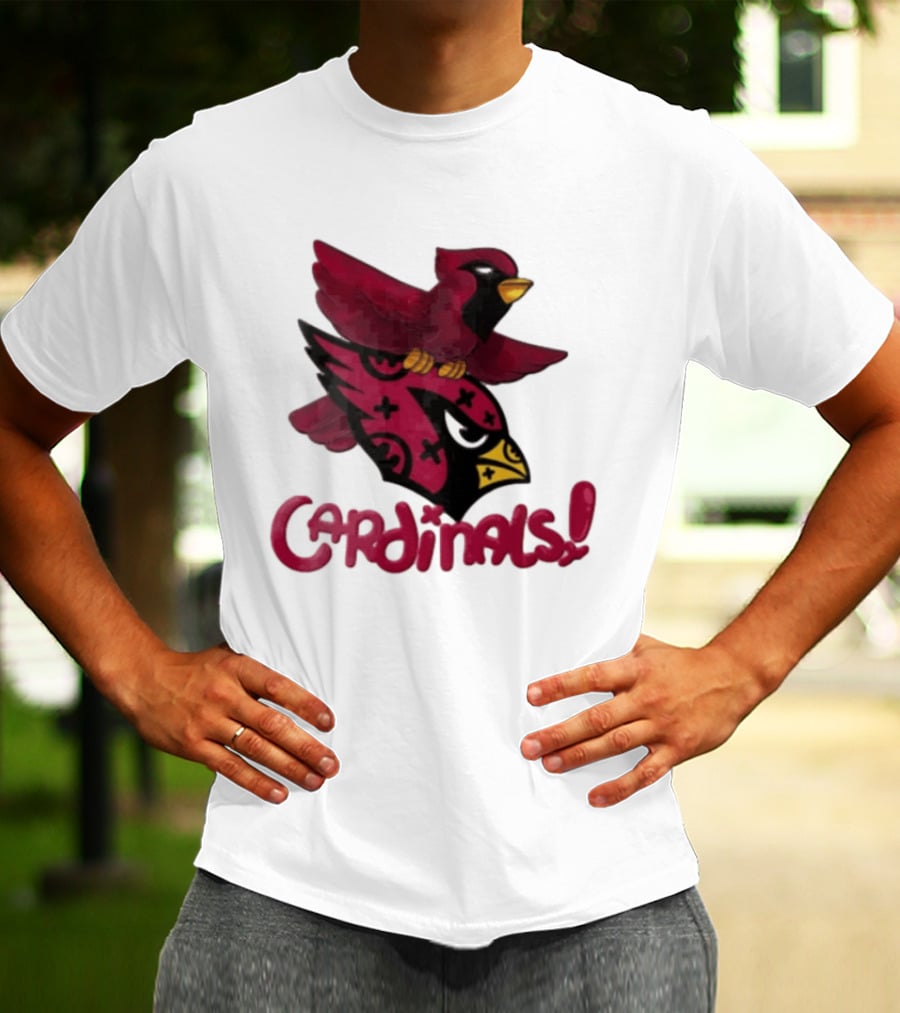 Arizona Cardinals Red Bird Iconic Fan Gear T-Shirt