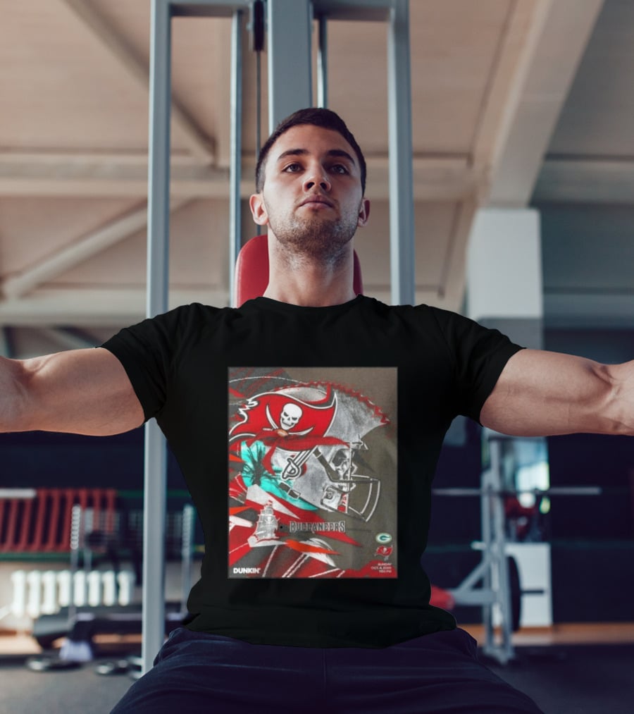 Tampa Bay Buccaneers Vs Green Bay Packers Matchup October 4 2026 Dunkin Promotion T-Shirt