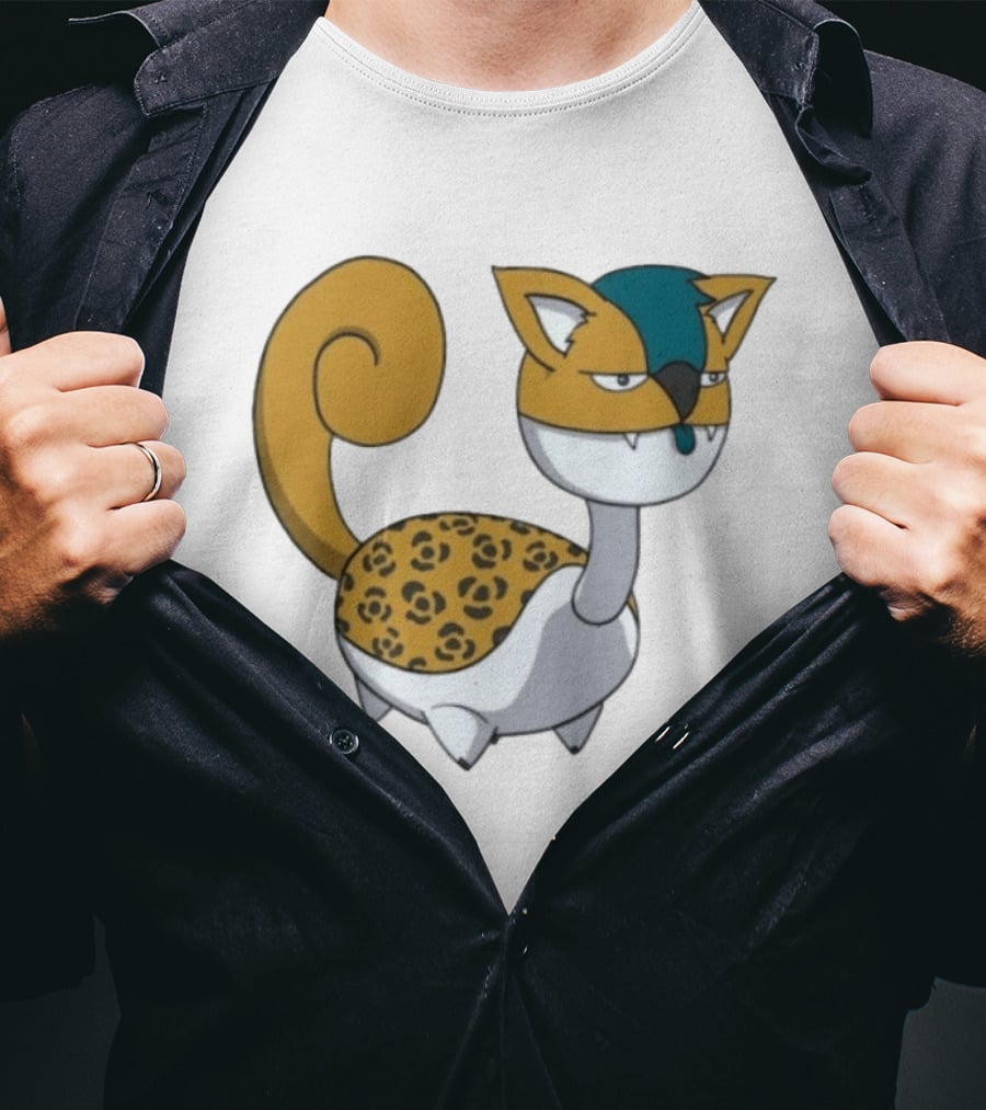 Jacksonville Jaguars Pokemon Fusion Cartoon T-Shirt