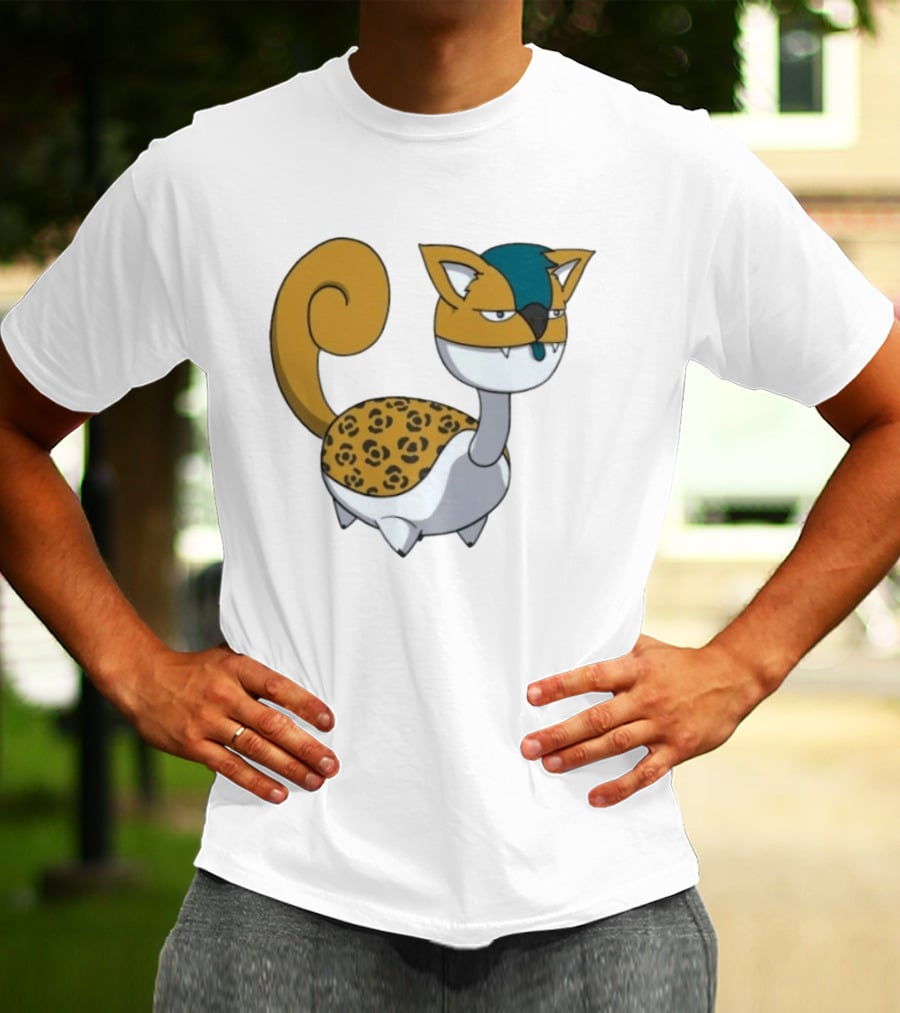 Jacksonville Jaguars Pokemon Fusion Cartoon T-Shirt