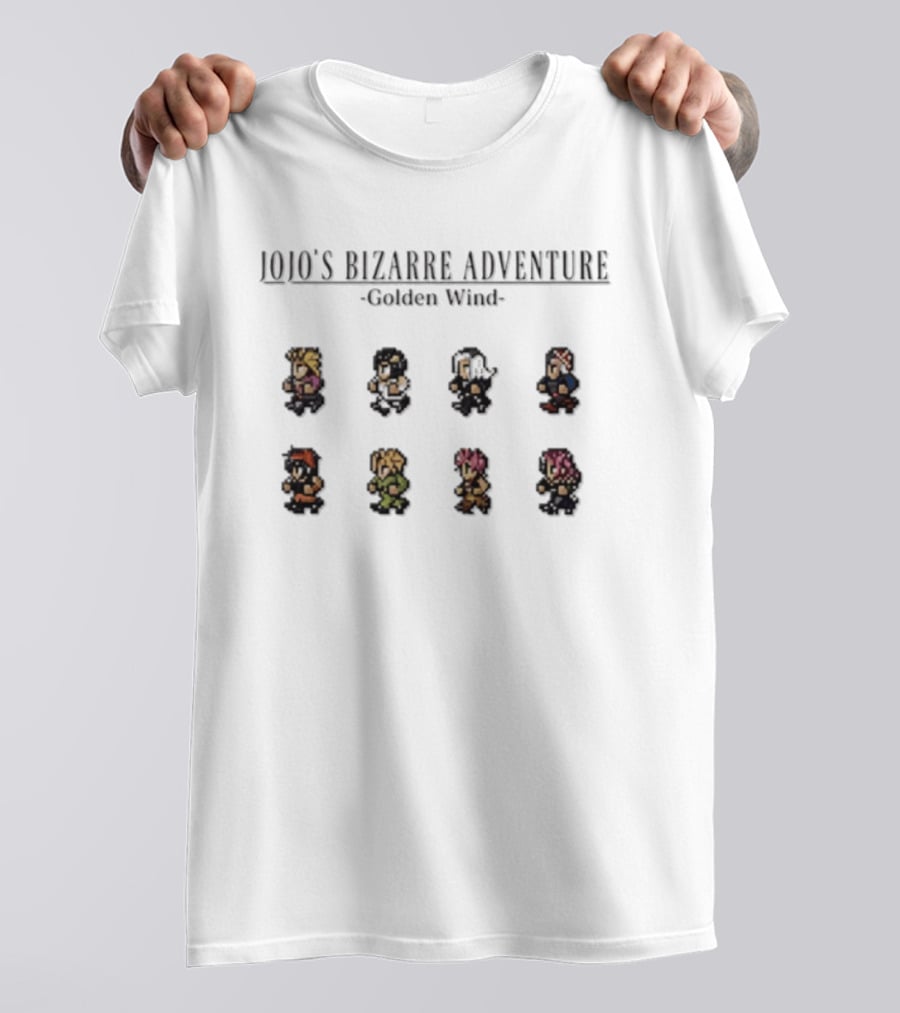 JoJo's Bizarre Adventure Golden Wind Pixel Characters Collection T-Shirt
