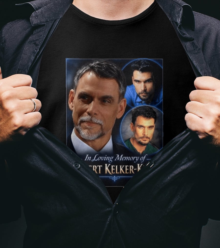 In Loving Memory Of Robert Kelker Kelly Tribute Portrait Collage T-Shirt