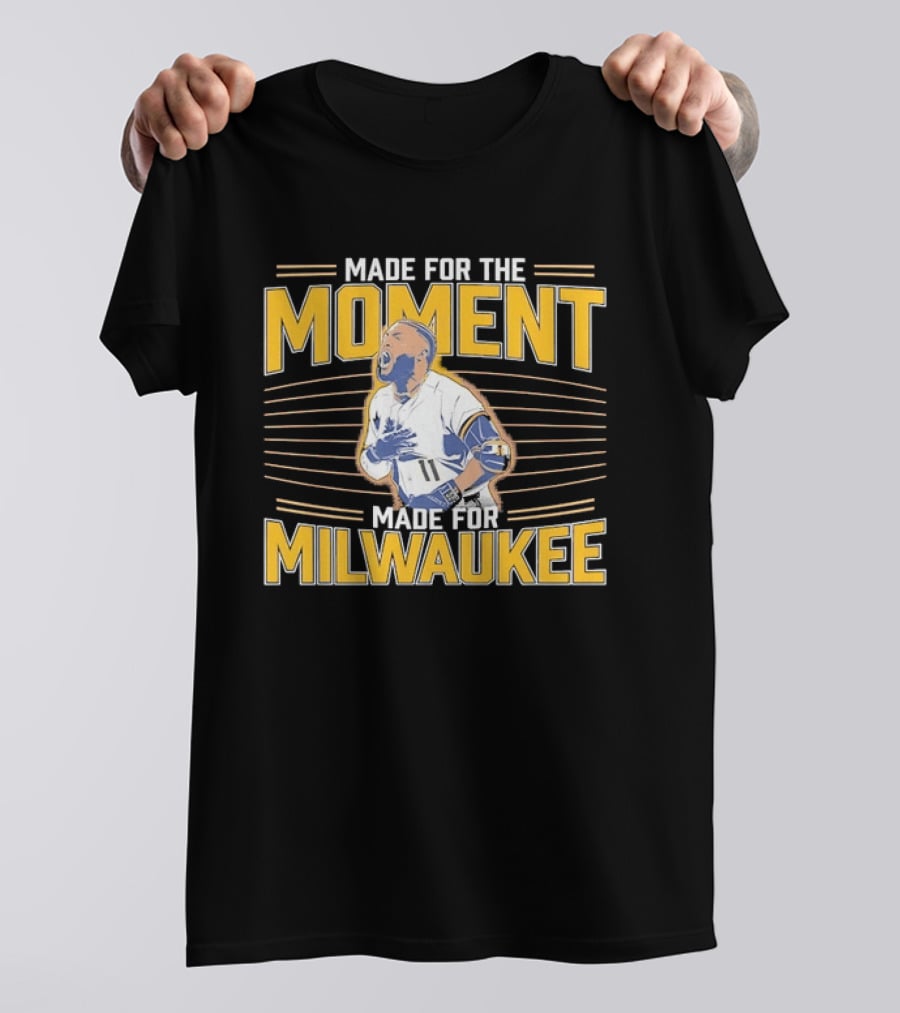 Jackson Chourio Made For The Moment Milwaukee Brewers MLB Made For Milwaukee T-Shirt