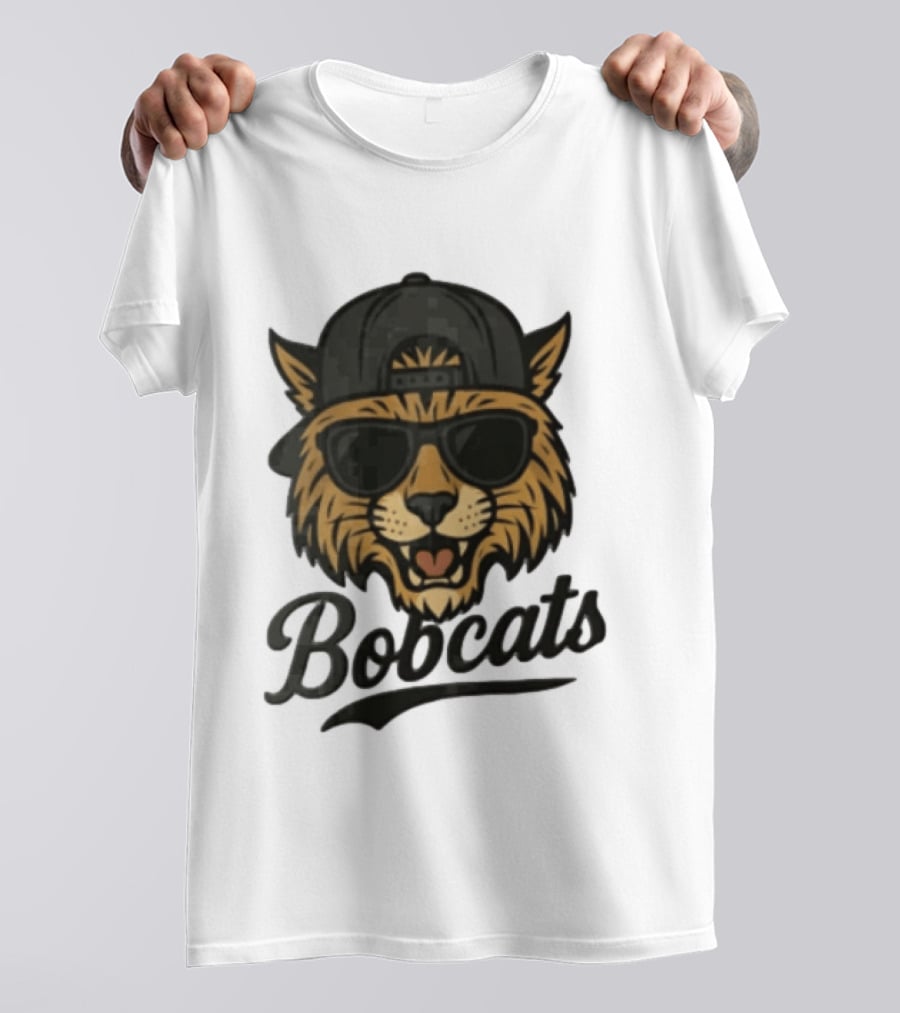 Bobcats Cool Bobcat Sunglasses Baseball Cap T-Shirt