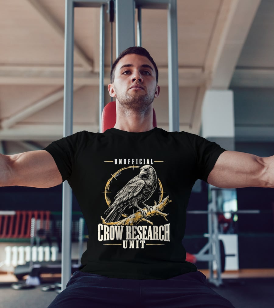 Unofficial Crow Research Unit Bird Ornithology T-Shirt