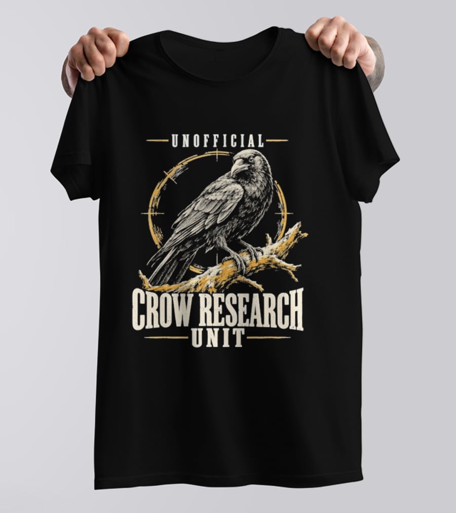 Unofficial Crow Research Unit Bird Ornithology T-Shirt