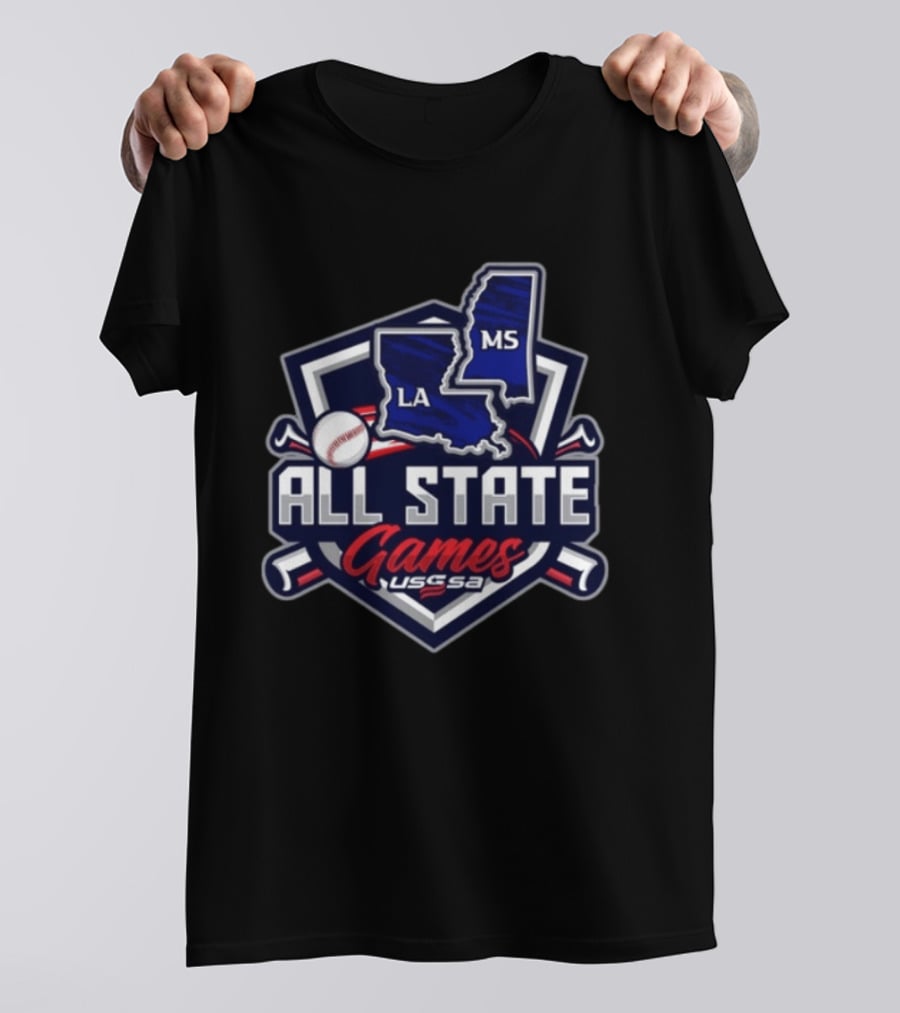 USSSA All State Games Louisiana Mississippi Baseball Event T-Shirt