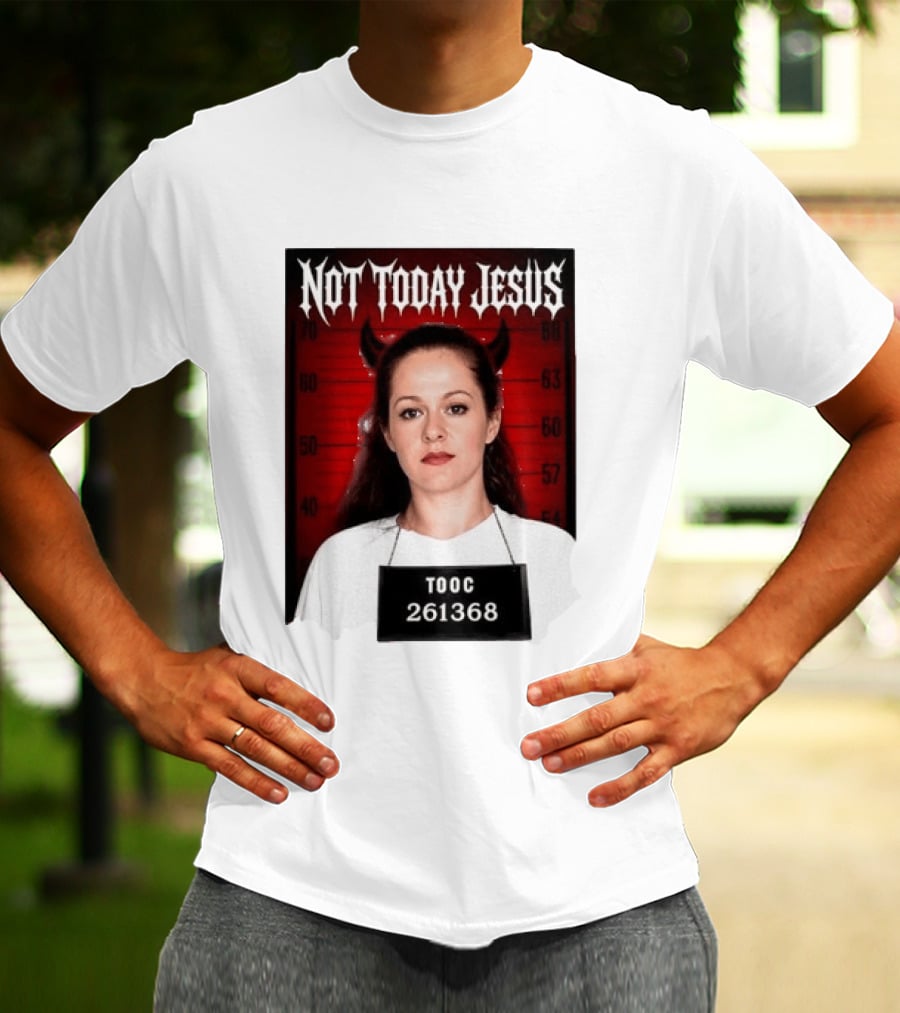 Not Today Jesus Devil Shot TOOC 261368 T-Shirt