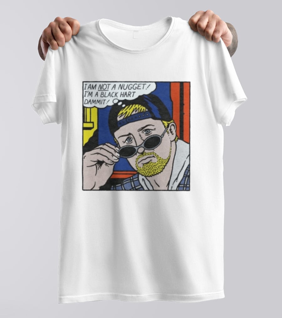 I Am Not A Nugget I'm A Black Hart Dammit Retro Comic T-Shirt