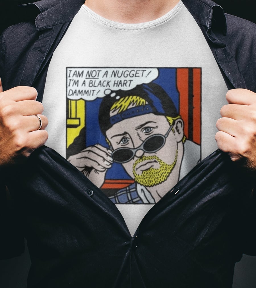 I Am Not A Nugget I'm A Black Hart Dammit Retro Comic T-Shirt