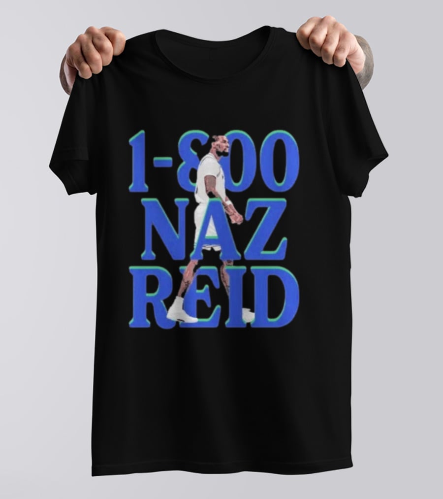 1 800 Naz Reid Minnesota Timberwolves Basketball T-Shirt