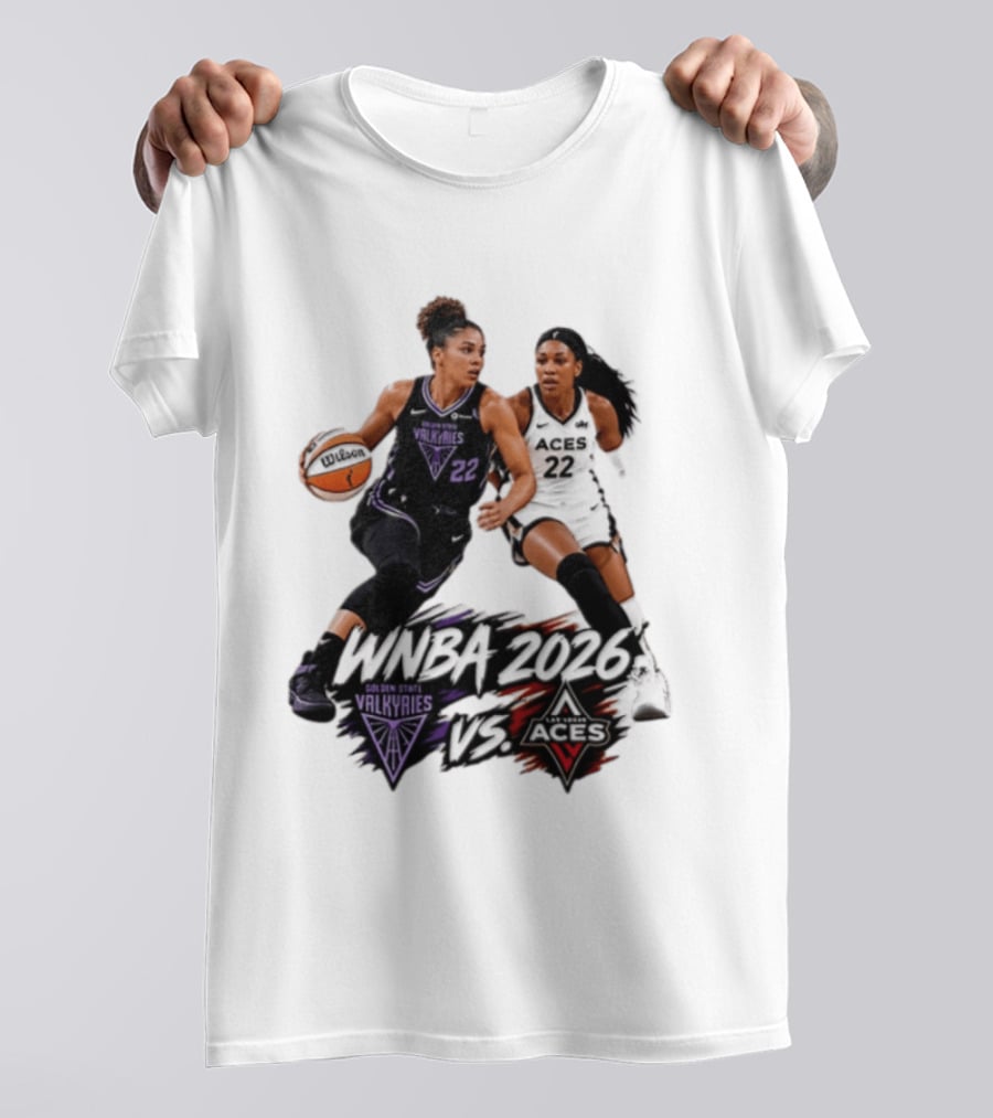 WNBA 2026 Golden State Valkyries Vs Las Vegas Aces T-Shirt