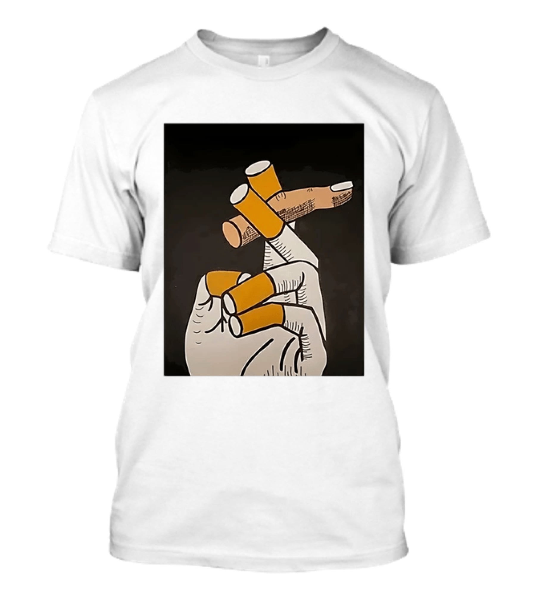 Hand With Cigarettes Smoker T-Shirt