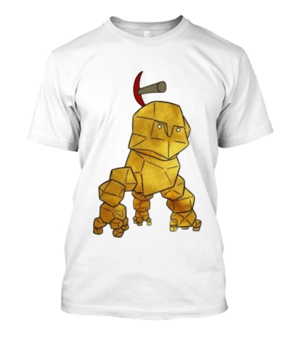 San Francisco 49ers Gold Rock Golem Miner Pickaxe T-Shirt