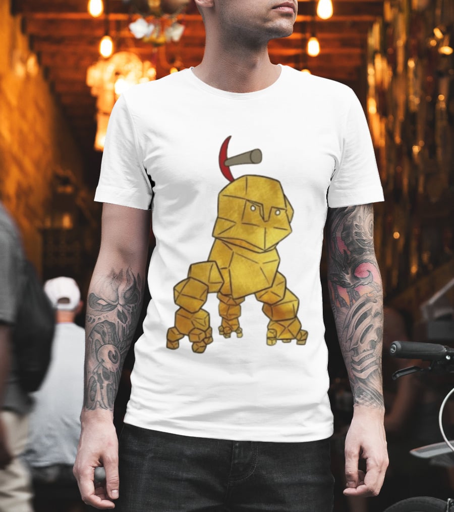 San Francisco 49ers Gold Rock Golem Miner Pickaxe T-Shirt