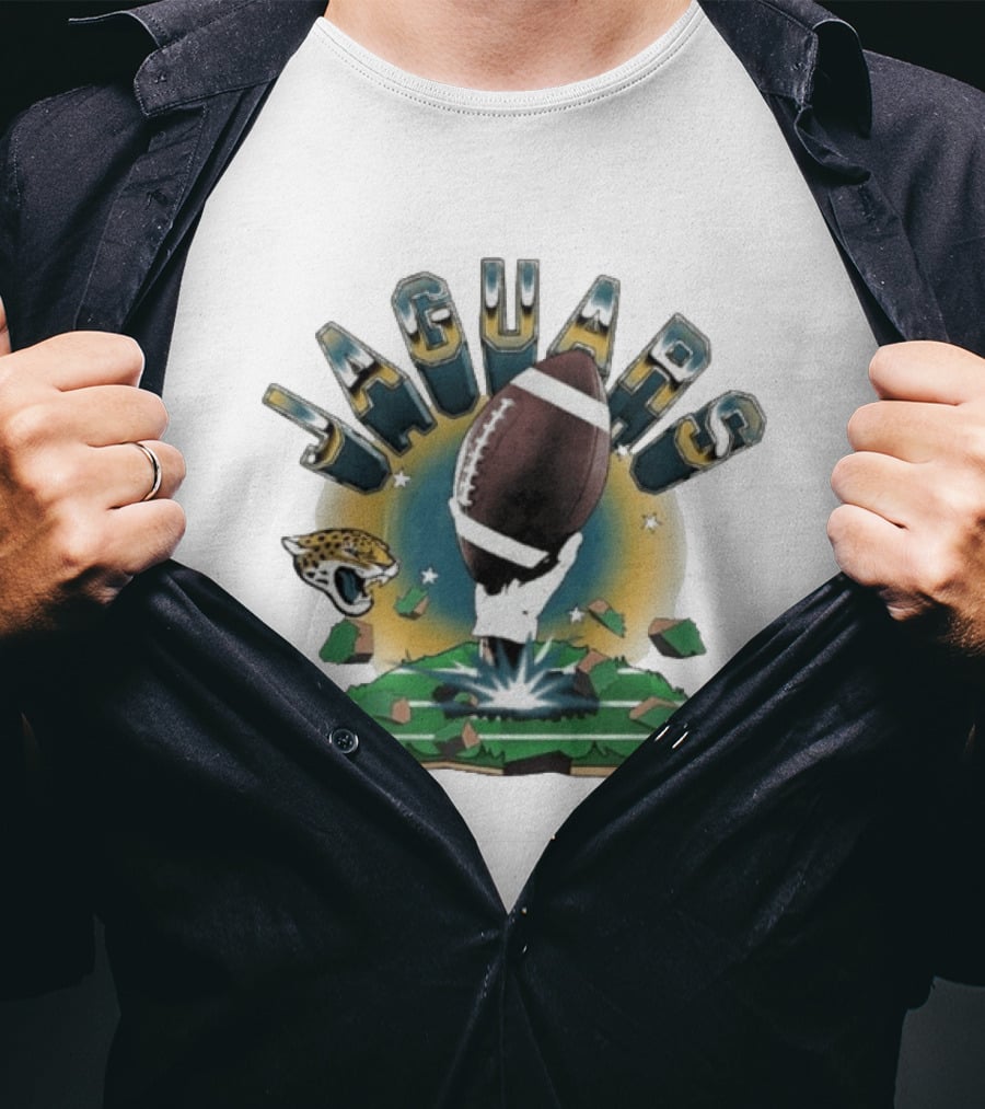 Jaguars Football 2026 Explode Clubhouse Jacksonville T-Shirt