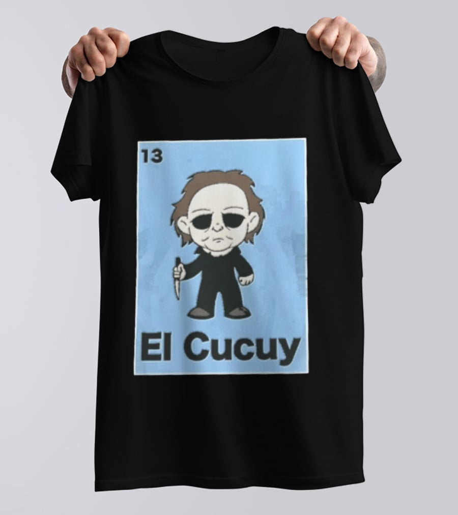 13 El Cucuy Michael Myers Chibi Holding Knife T-Shirt