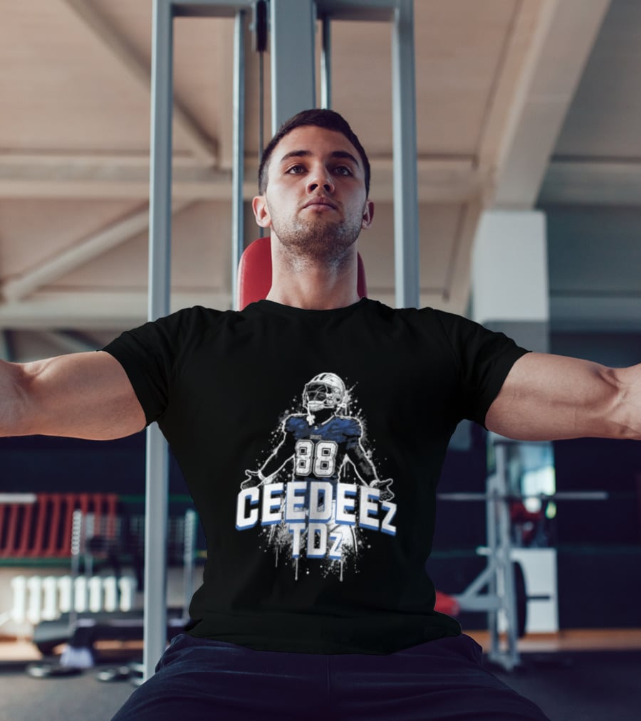 Ceedeez TDz Football Player Retro Title T-Shirt