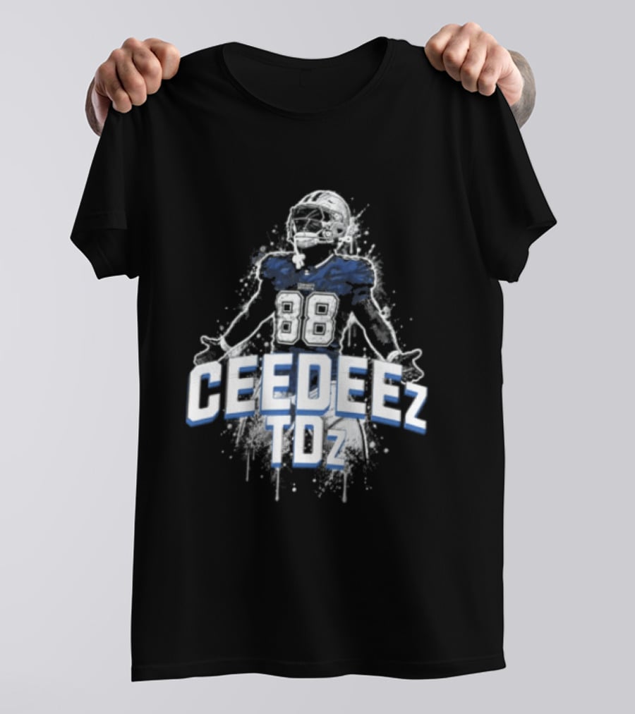 Ceedeez TDz Football Player Retro Title T-Shirt