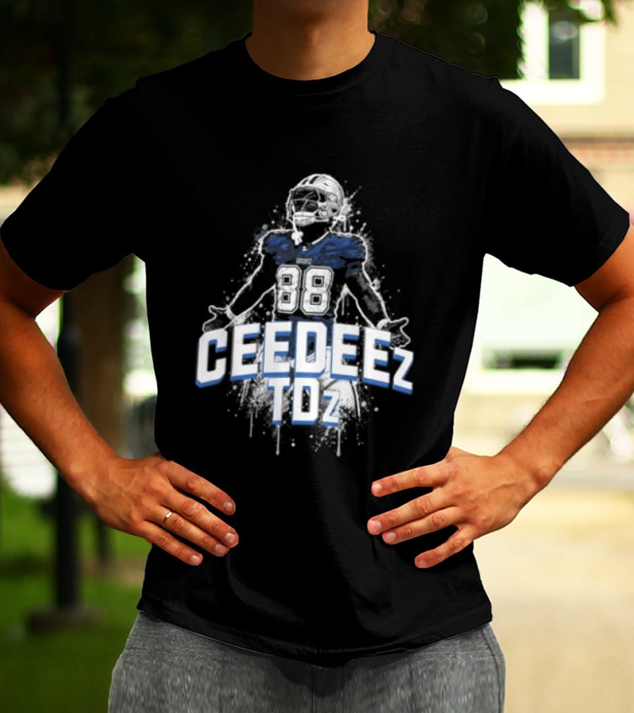 Ceedeez TDz Football Player Retro Title T-Shirt