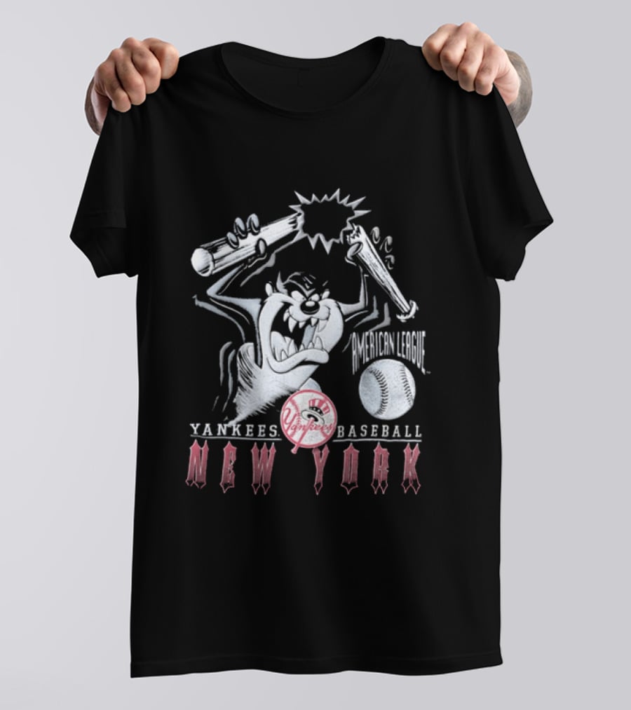 Taz New York Yankees Baseball 1997 MLB Bat Yankees Yankees Baseball New York T-Shirt