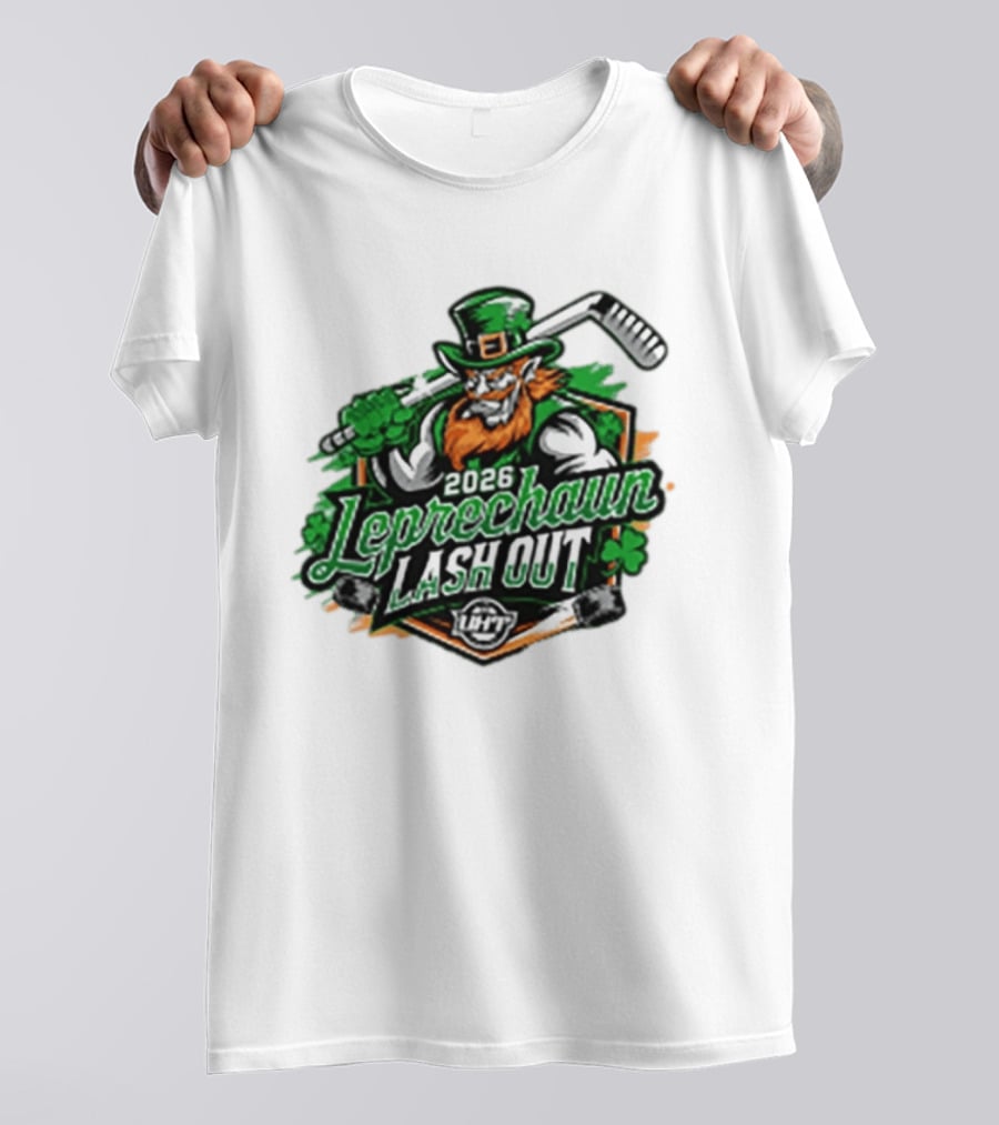 2026 Leprechaun Lash Out Hockey Logo Irish Hockey Players T-Shirt